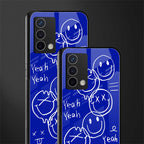 sassy smiley faces back phone cover | glass case for oppo a74 4g