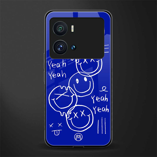 sassy smiley faces back phone cover | glass case for iQOO 9 Pro