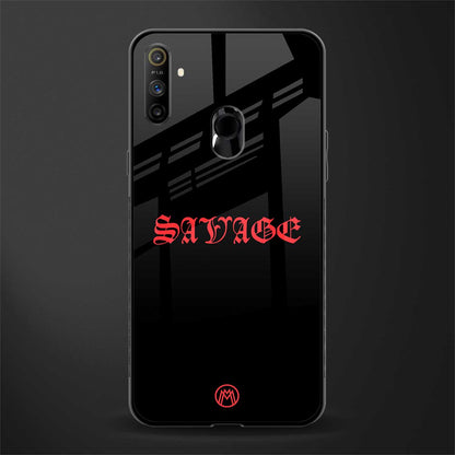 savage glass case for realme narzo 20a image