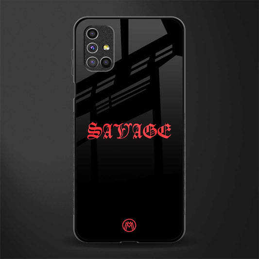 savage glass case for samsung galaxy m31s image