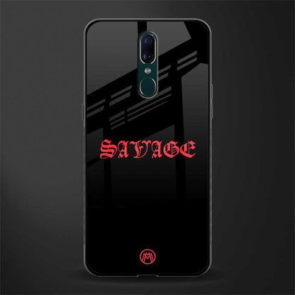 savage glass case for oppo a9 image