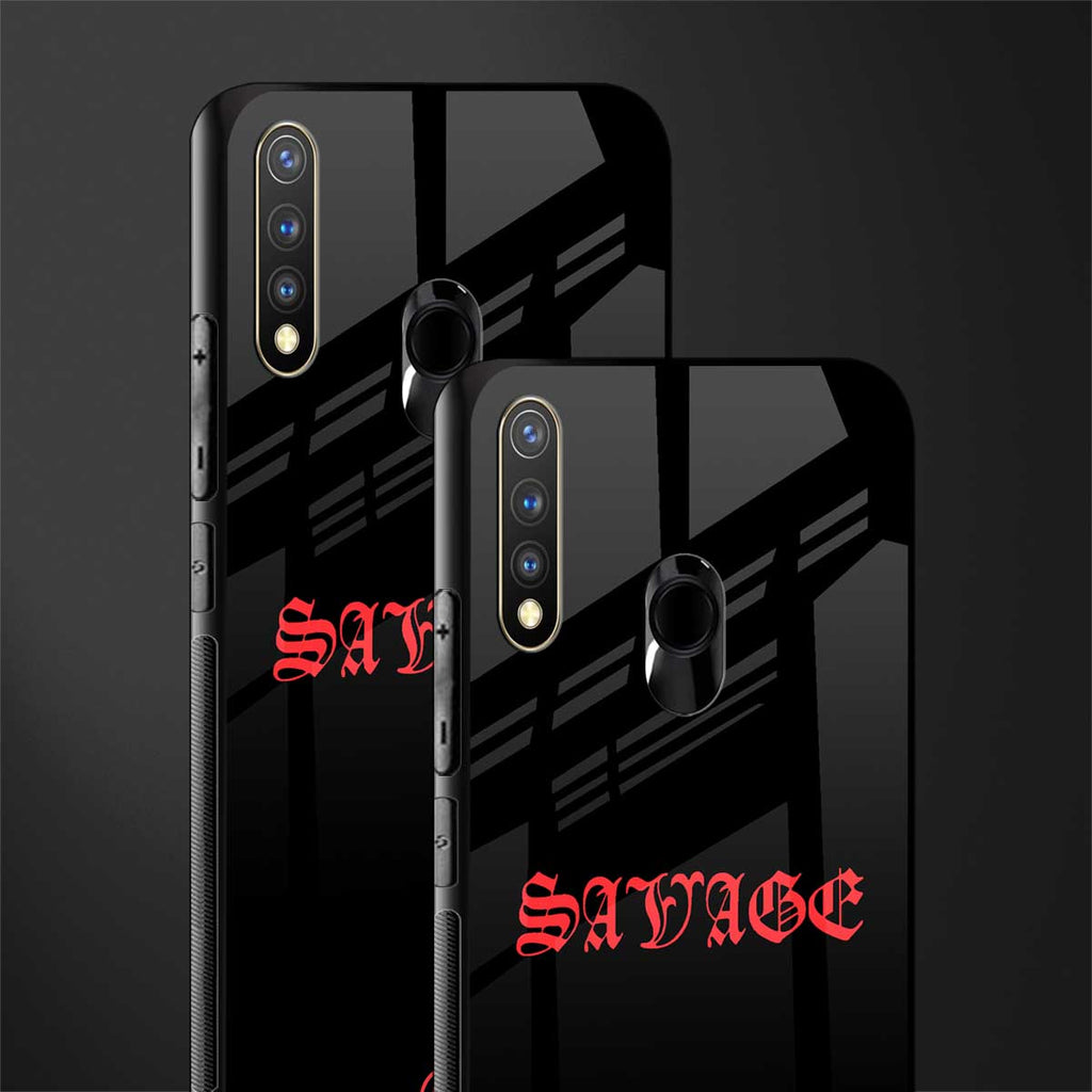 savage glass case for vivo u20 image-2
