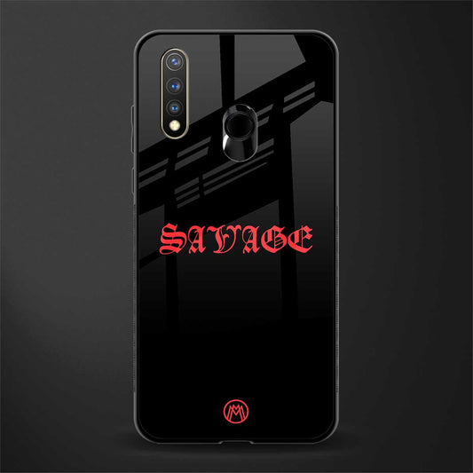 savage glass case for vivo u20 image