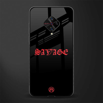 savage glass case for vivo s1 pro image