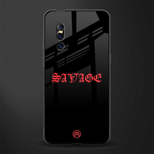 savage glass case for vivo v15 pro image