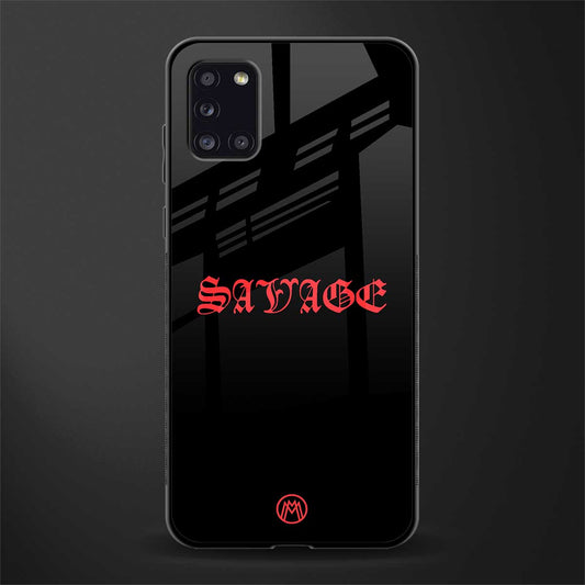 savage glass case for samsung galaxy a31 image