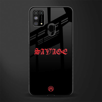 savage glass case for samsung galaxy m31 image