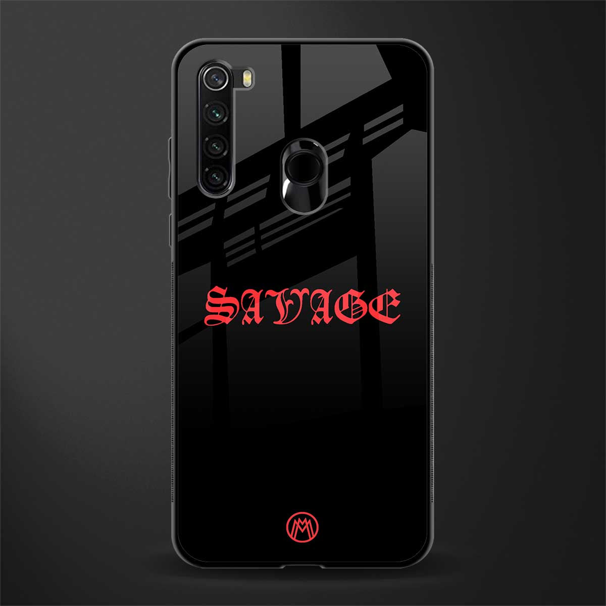 savage glass case for redmi note 8 image