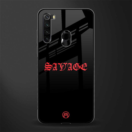 savage glass case for redmi note 8 image