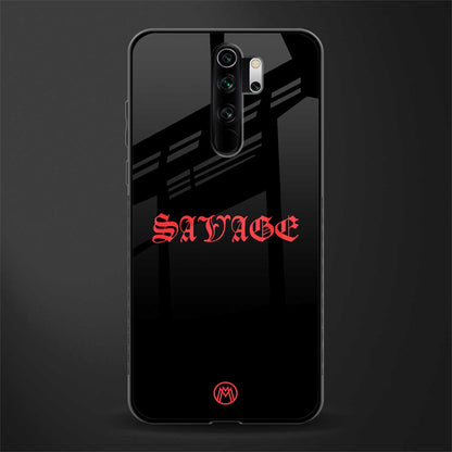 savage glass case for redmi note 8 pro image