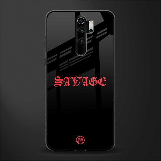 savage glass case for redmi note 8 pro image