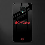 savage glass case for redmi note 9 pro image