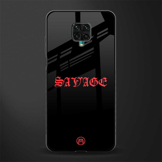 savage glass case for redmi note 9 pro image