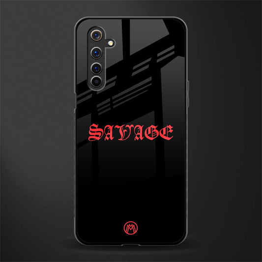 savage glass case for realme 6i image