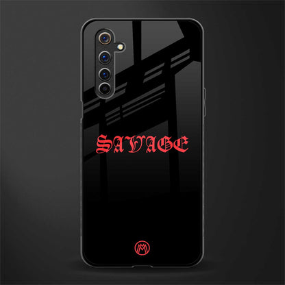 savage glass case for realme 6 image