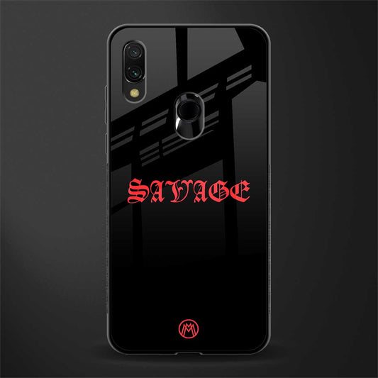 savage glass case for redmi note 7 image