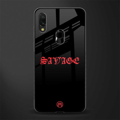 savage glass case for redmi note 7s image