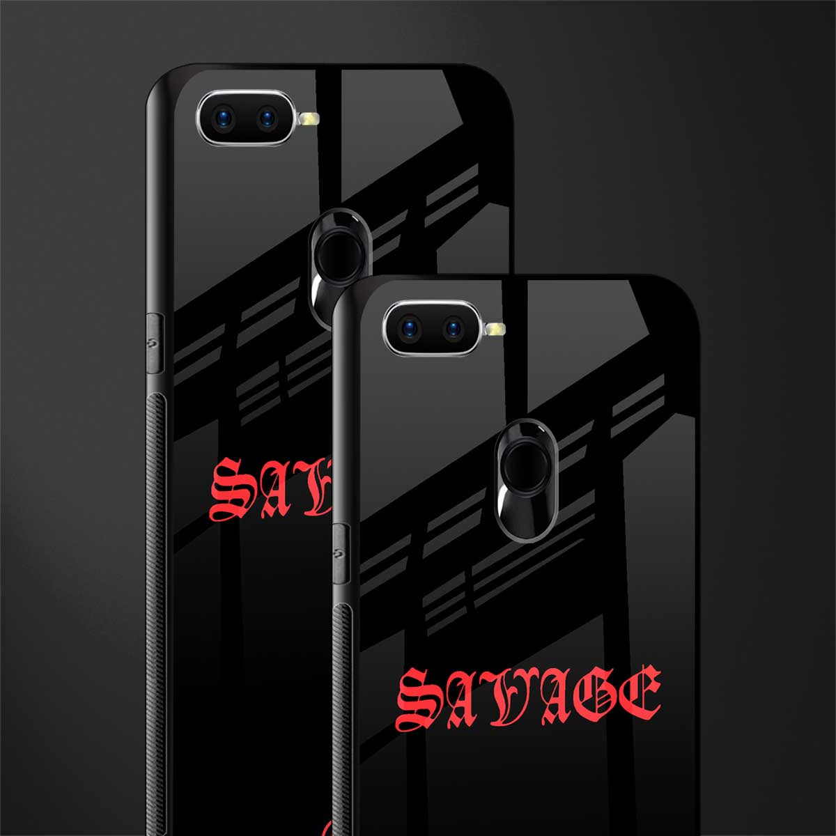 savage glass case for oppo a7 image-2