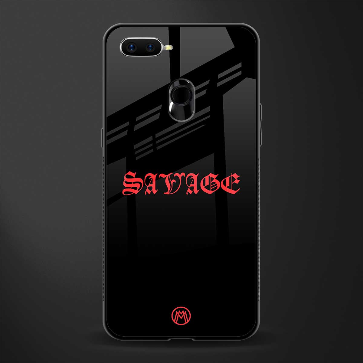 savage glass case for oppo a12 image