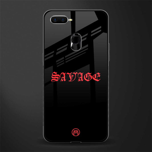 savage glass case for oppo a11k image