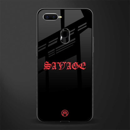 savage glass case for oppo a7 image