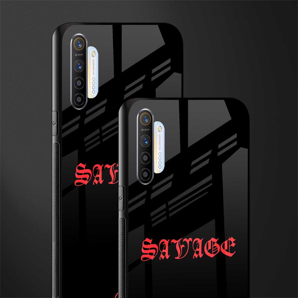 savage glass case for realme xt image-2