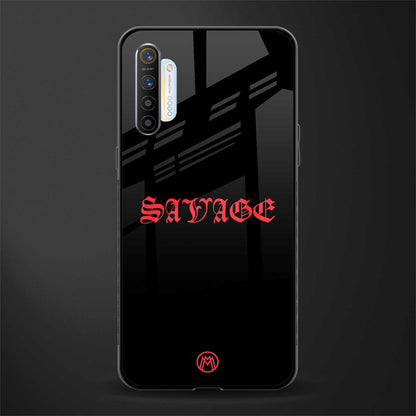 savage glass case for realme x2 image