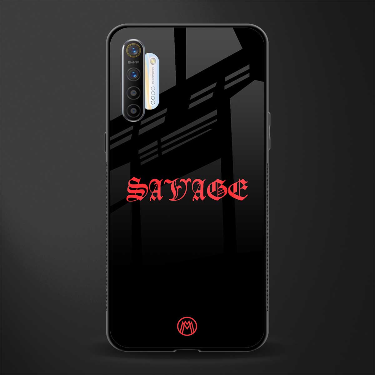 savage glass case for realme xt image