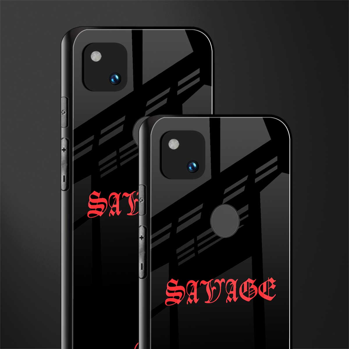 savage back phone cover | glass case for google pixel 4a 4g