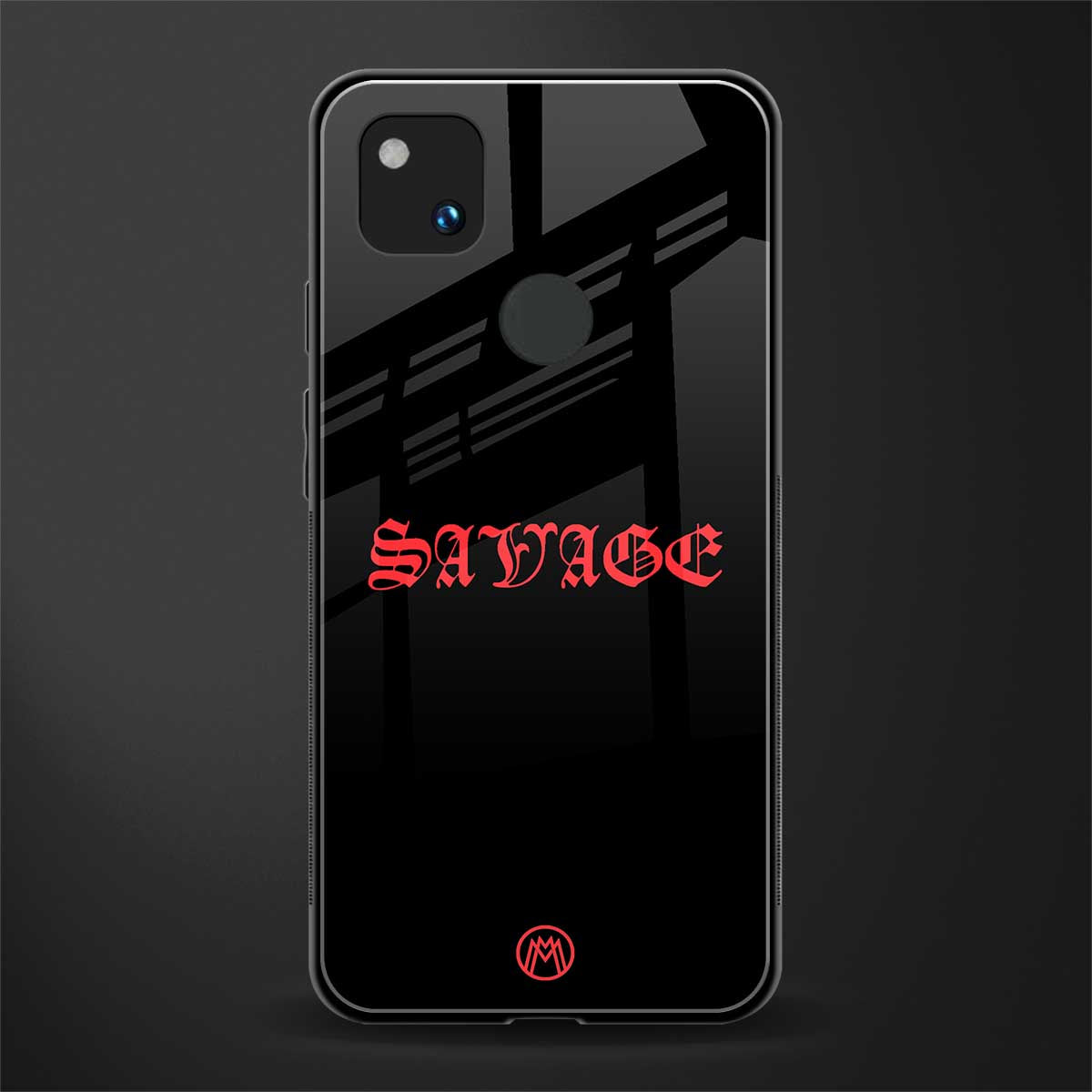 savage back phone cover | glass case for google pixel 4a 4g