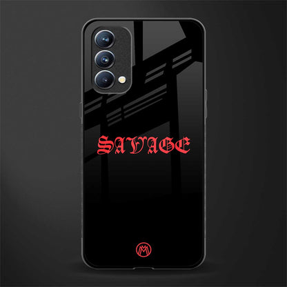 savage glass case for oppo f19 image