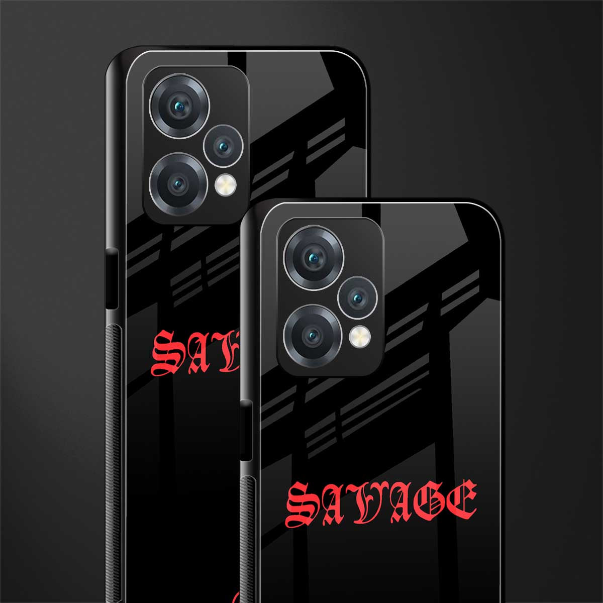 savage back phone cover | glass case for realme 9 pro 5g