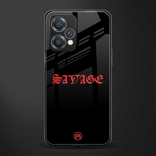 savage back phone cover | glass case for realme 9 pro 5g