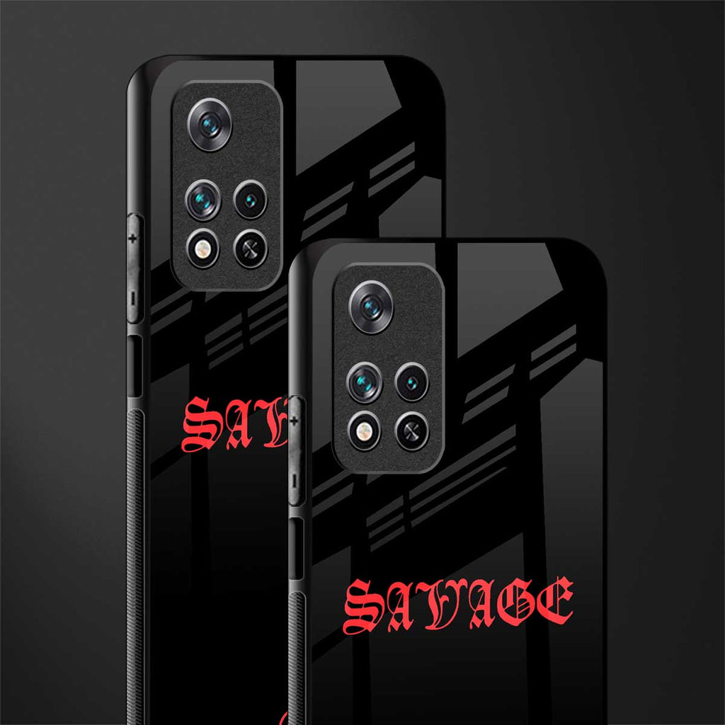 savage glass case for xiaomi 11i 5g image-2