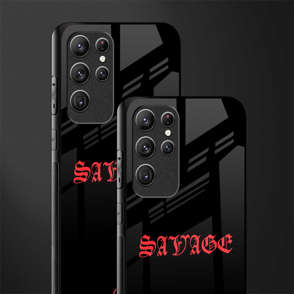 savage glass case for samsung galaxy s22 ultra 5g image-2