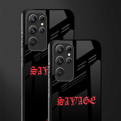 savage glass case for samsung galaxy s22 ultra 5g image-2