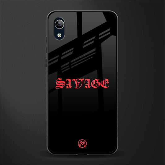 savage glass case for vivo y1s without fingerprint image