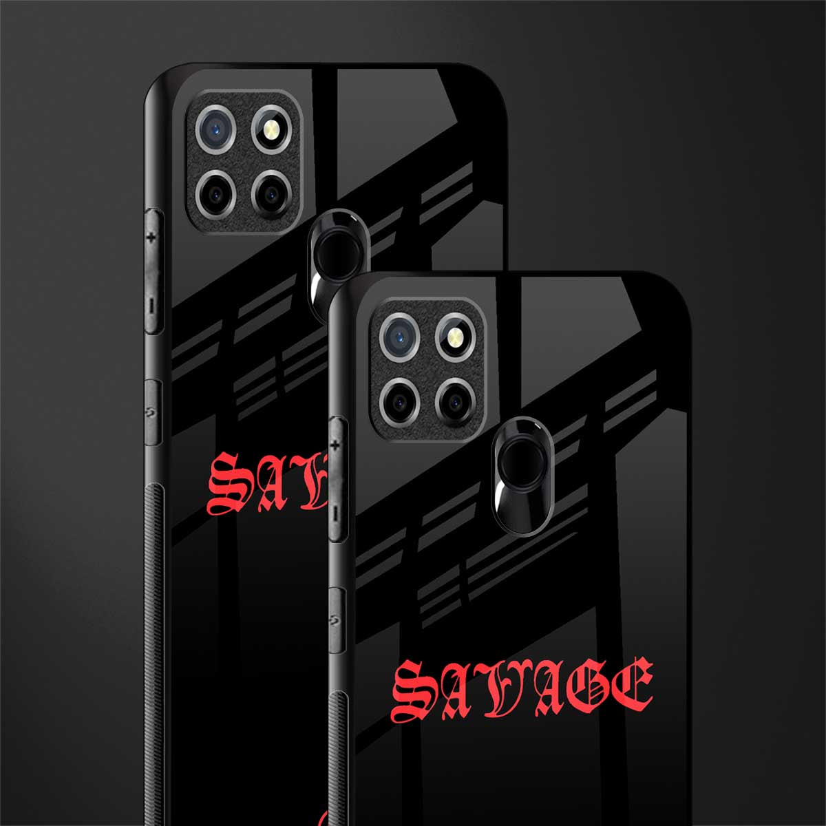 savage glass case for realme narzo 30a image-2