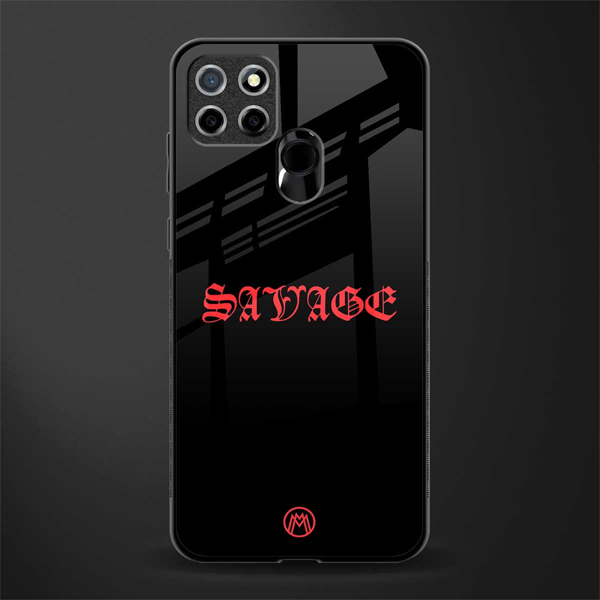 savage glass case for realme narzo 20 image