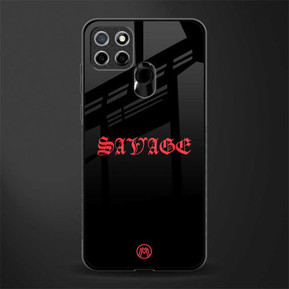 savage glass case for realme narzo 20 image