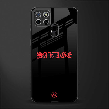 savage glass case for realme c12 image