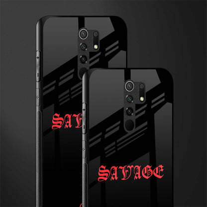 savage glass case for redmi 9 prime image-2