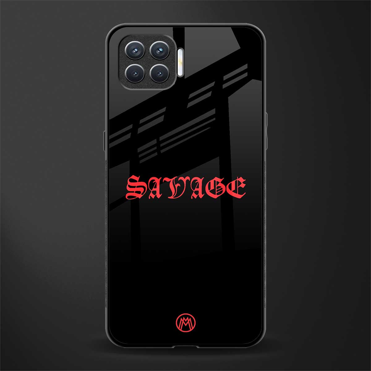 savage glass case for oppo f17 image