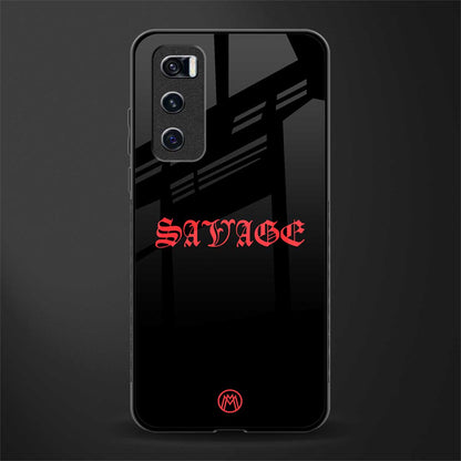 savage glass case for vivo v20 se image