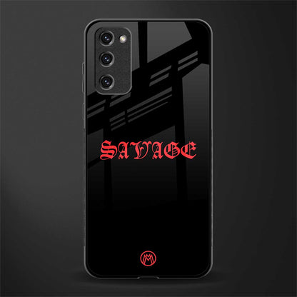 savage glass case for samsung galaxy s20 fe image