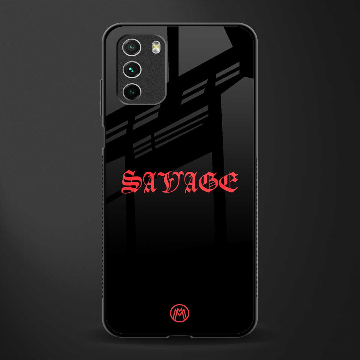 savage glass case for poco m3 image