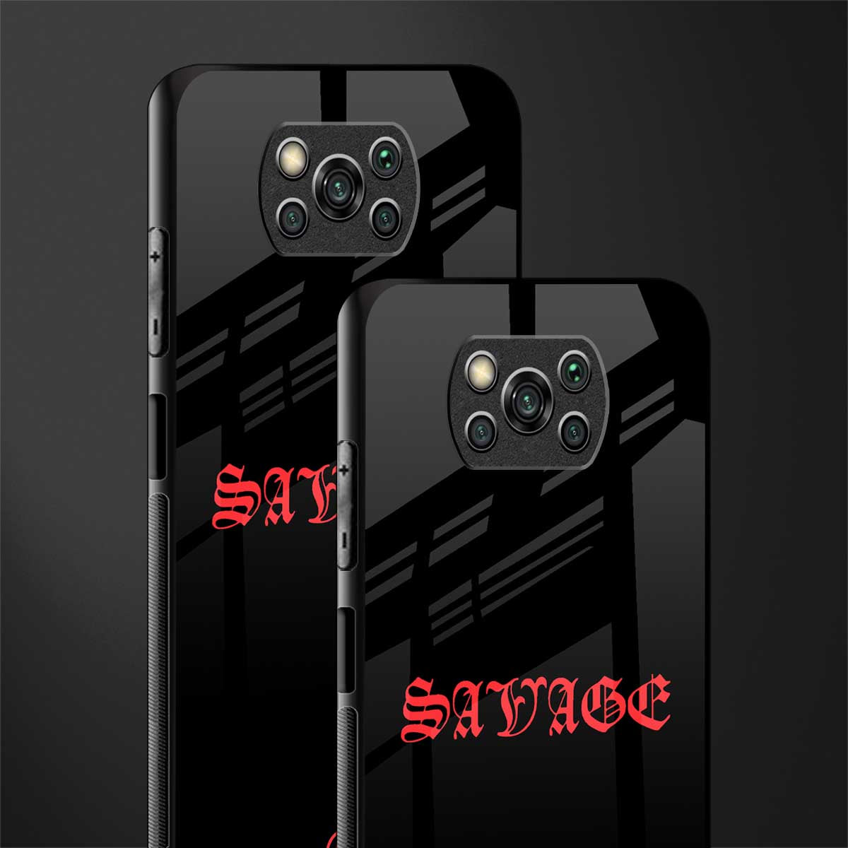 savage glass case for poco x3 image-2