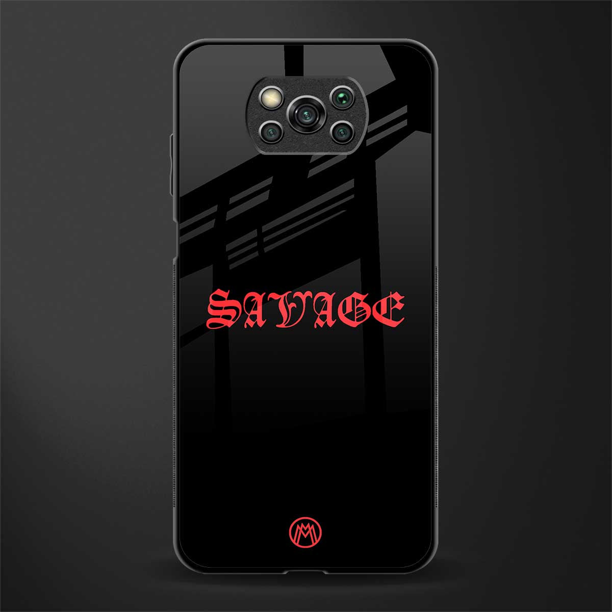 savage glass case for poco x3 image