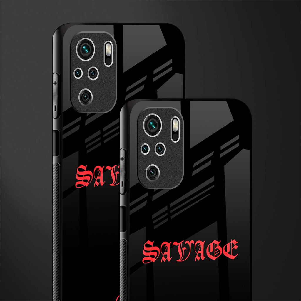 savage glass case for redmi note 10 image-2