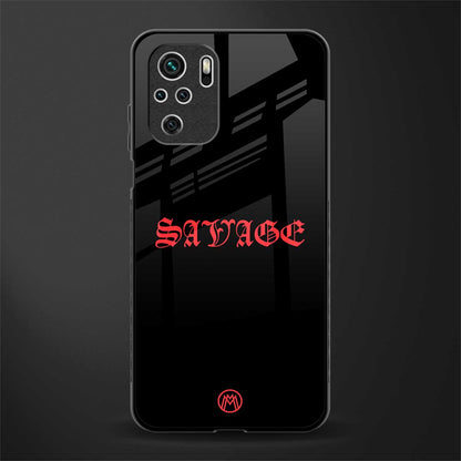 savage glass case for redmi note 10 image